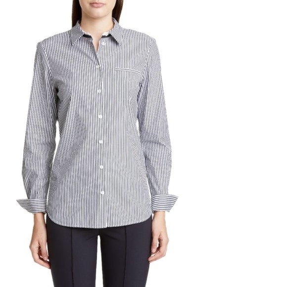 Lafayette 148 New York Paget Courtland Blouse - Picture 1 of 7